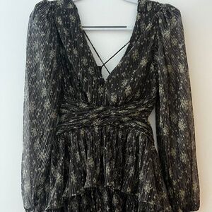 ASTR the label - Anora Floral Tiered Maxi Dress, size M